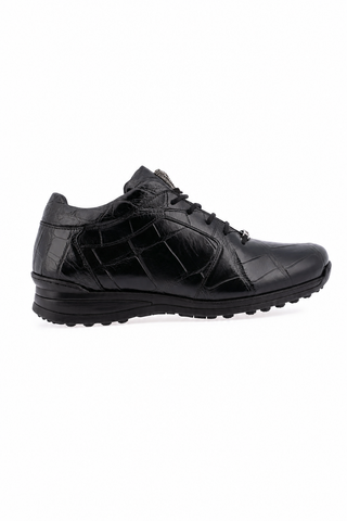 Dellamoda luxury image 04 · BLACK · 9015/1 Alligator Sneaker · BLACK