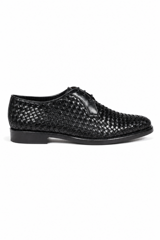 Dellamoda luxury image 01 · Corvari Skipper Woven Leather / Suede Derby
