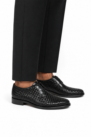 Corvari Skipper Woven Leather / Suede Derby-Dellamoda