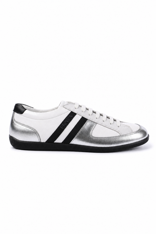 Prada Sports White/Silver/Black Sneakers 4E1806 (PRM35)-Dellamoda