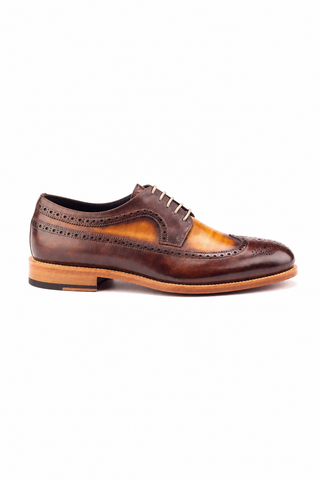 Dellamoda luxury image 01 · Ambrogio Siena Patina Wingtip Derby