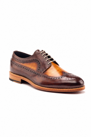 Dellamoda luxury image 02 · Ambrogio Siena Patina Wingtip Derby