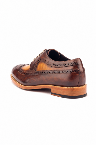 Dellamoda luxury image 03 · Ambrogio Siena Patina Wingtip Derby