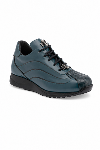8479/1 Crocodile & Leather Sneaker-Dellamoda