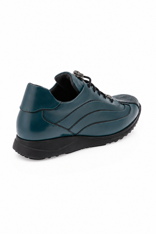 8479/1 Crocodile & Leather Sneaker-Dellamoda