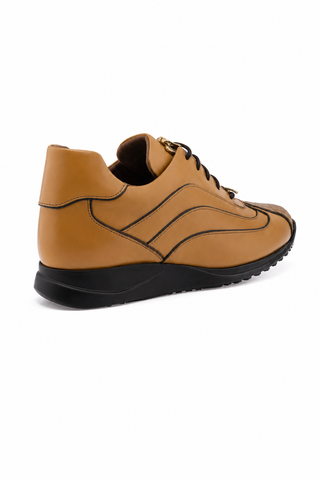 8479/1 Crocodile & Leather Sneaker-Dellamoda