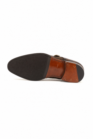 Dellamoda luxury image 04 · Ambrogio Arezzo Herringbone Monk Strap