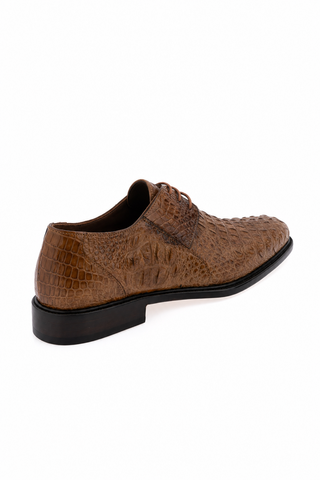 Dellamoda luxury image 03 · CARAMEL · 1085/2 Crocodile Derby · CARAMEL