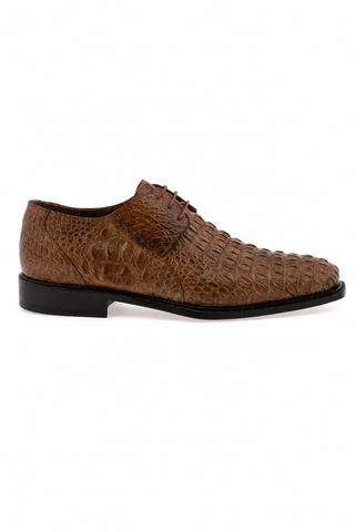 Dellamoda luxury image 04 · CARAMEL · 1085/2 Crocodile Derby · CARAMEL
