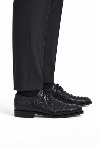 Dellamoda luxury image 06 · BLACK · 1085/2 Crocodile Derby · BLACK