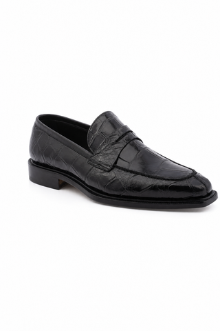 Dellamoda luxury image 02 · 3862/3 Alligator Penny Loafer