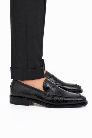 Dellamoda luxury image 06 · 3862/3 Alligator Penny Loafer