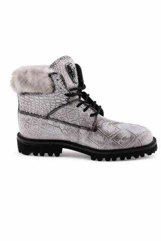 Dellamoda luxury image 01 · 3240/7 Alligator & Mink Sneaker
