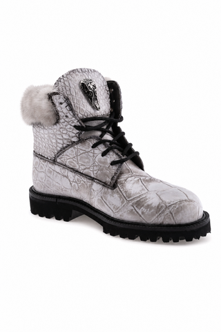Dellamoda luxury image 02 · 3240/7 Alligator & Mink Sneaker