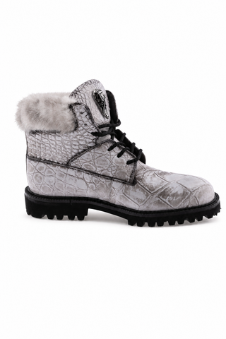 Dellamoda luxury image 04 · 3240/7 Alligator & Mink Sneaker