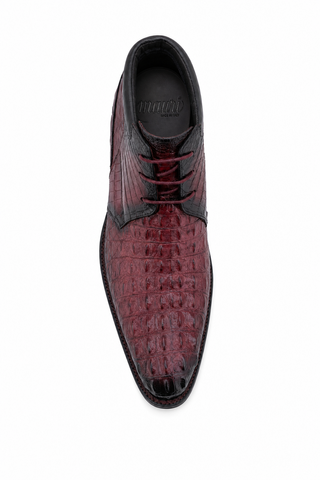 Dellamoda luxury image 05 · RUBY RED/DIRTY BLACK · 4926/1 Crocodile Boot · RUBY RED/DIRTY BLACK