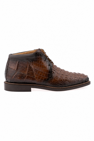 Dellamoda luxury image 01 · KANGO TABAC/DIRTY T. MORO · 4926/1 Crocodile Boot · KANGO TABAC/DIRTY T. MORO
