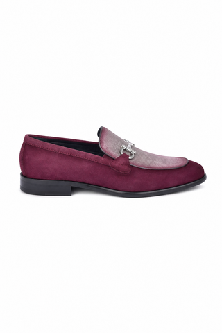 CGOS job 209 image 01 v1 · 6376S Lizard & Suede Loafer - Burgundy & Taupe · Burgundy/Taupe