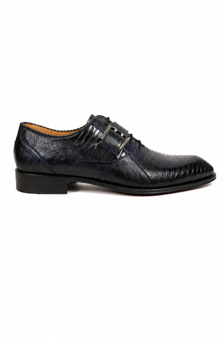 Dellamoda luxury image 01 · BLUE · Mezlan 50173-L Lizard Oxford (MZ3923) · BLUE