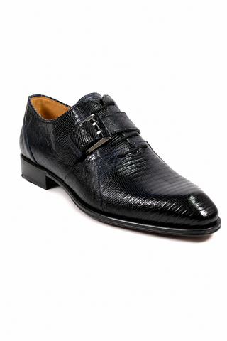 Dellamoda luxury image 02 · BLUE · Mezlan 50173-L Lizard Oxford (MZ3923) · BLUE