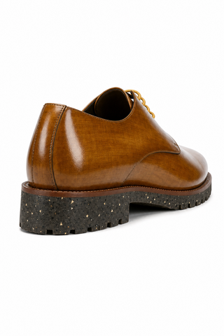 Dellamoda luxury image 03 · COGNAC · Ambrogio Bergamo Patina Leather Derby · COGNAC
