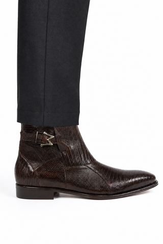 Dellamoda luxury image 06 · Mezlan 50228-L Lizard Buckle Boot (MZ3925)
