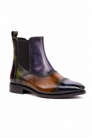 Dellamoda luxury image 02 · Ambrogio Padova Patina Cap-Toe Chelsea Boot
