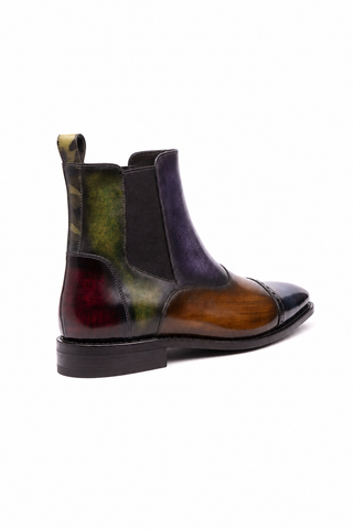 Dellamoda luxury image 03 · Ambrogio Padova Patina Cap-Toe Chelsea Boot