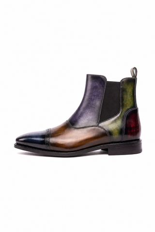 Dellamoda luxury image 04 · Ambrogio Padova Patina Cap-Toe Chelsea Boot