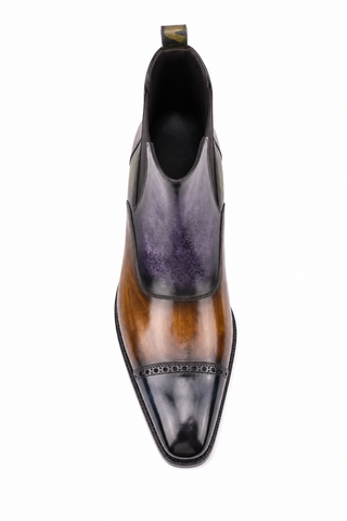 Dellamoda luxury image 05 · Ambrogio Padova Patina Cap-Toe Chelsea Boot