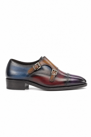 Dellamoda luxury image 01 · Ambrogio Ravello Patina Double Monk Strap