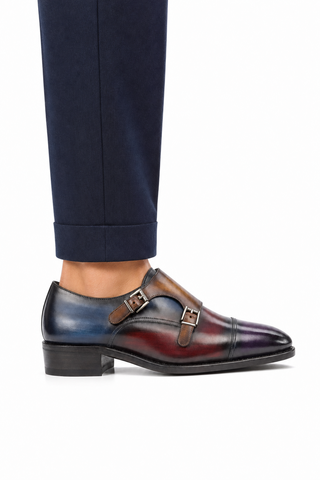 Dellamoda luxury image 06 · Ambrogio Ravello Patina Double Monk Strap