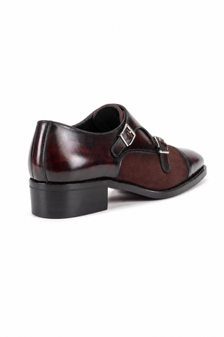 Dellamoda luxury image 03 · Ambrogio Amalfi Suede & Patina Monk Strap