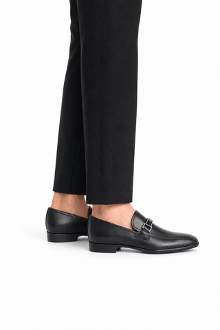 Dellamoda luxury image 06 · Prada 4D2823-ASK Black Leather Slip-On Loafers (PRM1019)