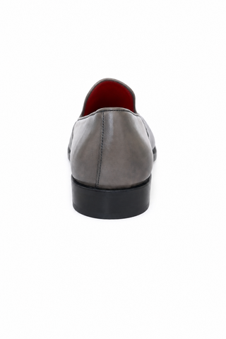 Dellamoda luxury image 04 · LIGHT/DARK GRAY · Emilio Franco Vittorio Leather Slip-On Loafer · LIGHT/DARK GRAY