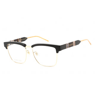 Gucci GG0605O Eyeglasses Black Gold / Clear Lens