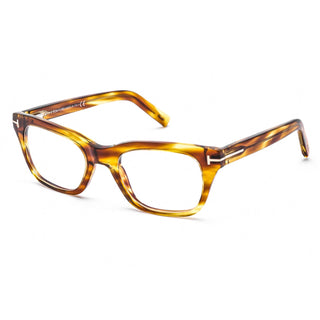 Tom Ford FT5536-B Eyeglasses Brown / Clear Blue-light Block lens