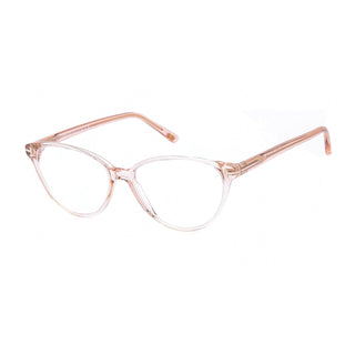 Tom Ford FT5545-B Eyeglasses Shiny Transparent Peach / Clear Lens