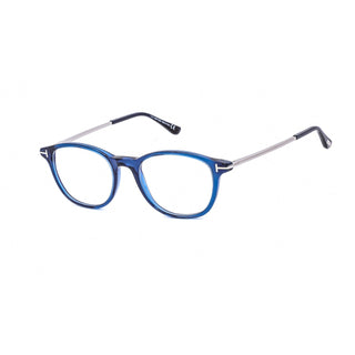 Tom Ford FT5553-B Eyeglasses Shiny Transparent Blue / Clear Lens