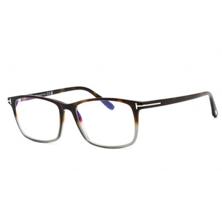 Tom Ford FT5584-B Eyeglasses Shiny Havana / Clear Lens