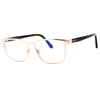 Tom Ford FT5733-B Eyeglasses shiny rose gold/Clear/Blue-light block lens