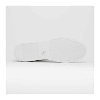 Zelli Italia Diaz Men's Shoes White Rubberized Calf-Skin Leather Sneaker (ZEL1062)