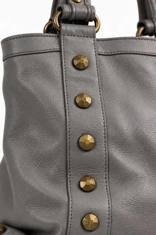 Dellamoda Colby Leather Tote Bag-Dellamoda