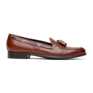 Zelli Italia Franco Men's Shoes Cognac Calf-Skin Tassel Loafer (ZEL1027)