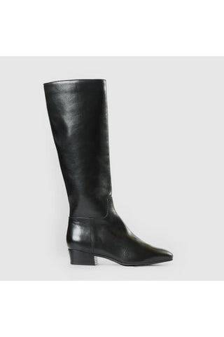 Aquatalia Fuoco Tall leather knee-high boot in Black - view 1