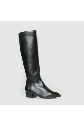 Aquatalia Fuoco Tall leather knee-high boot in Black - view 2