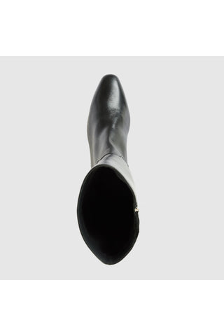 Aquatalia Fuoco Tall leather knee-high boot in Black - view 3