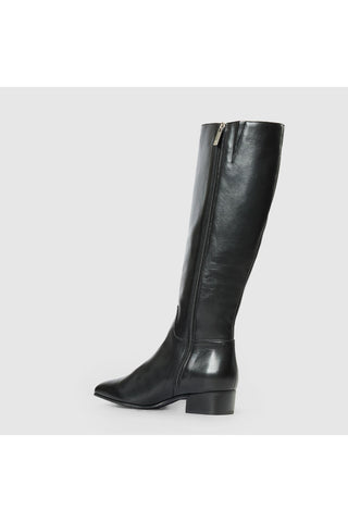 Aquatalia Fuoco Tall leather knee-high boot in Black - view 4