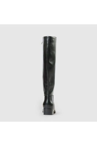 Aquatalia Fuoco Tall leather knee-high boot in Black - view 5