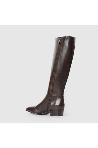 Aquatalia Fuoco Tall leather knee-high boot in Espresso - view 4